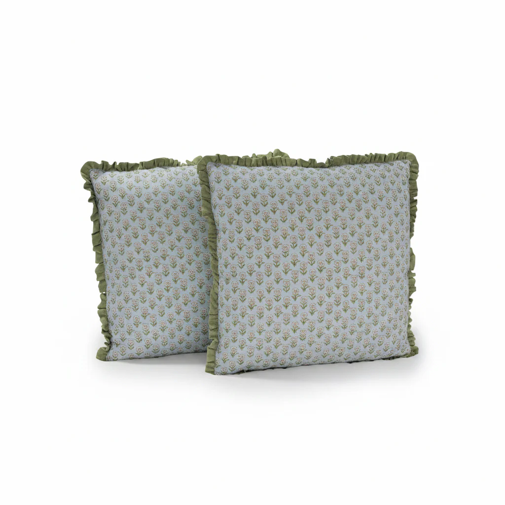 24”x24” Throw Pillow ( Set of 2) - Schumacher Custom Upholstered Accent Pillows