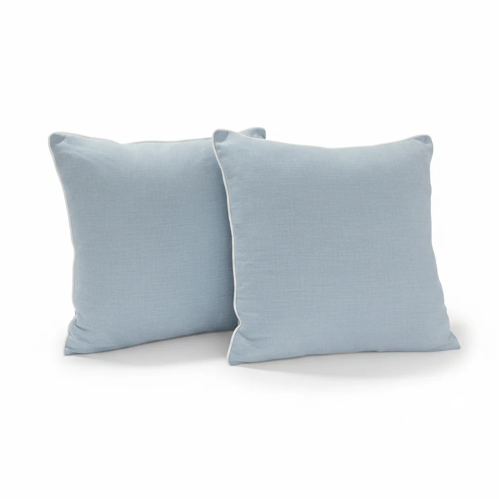 24”x24” Throw Pillow ( Set of 2) - Sky Blue - Custom Upholstered Accent Pillows