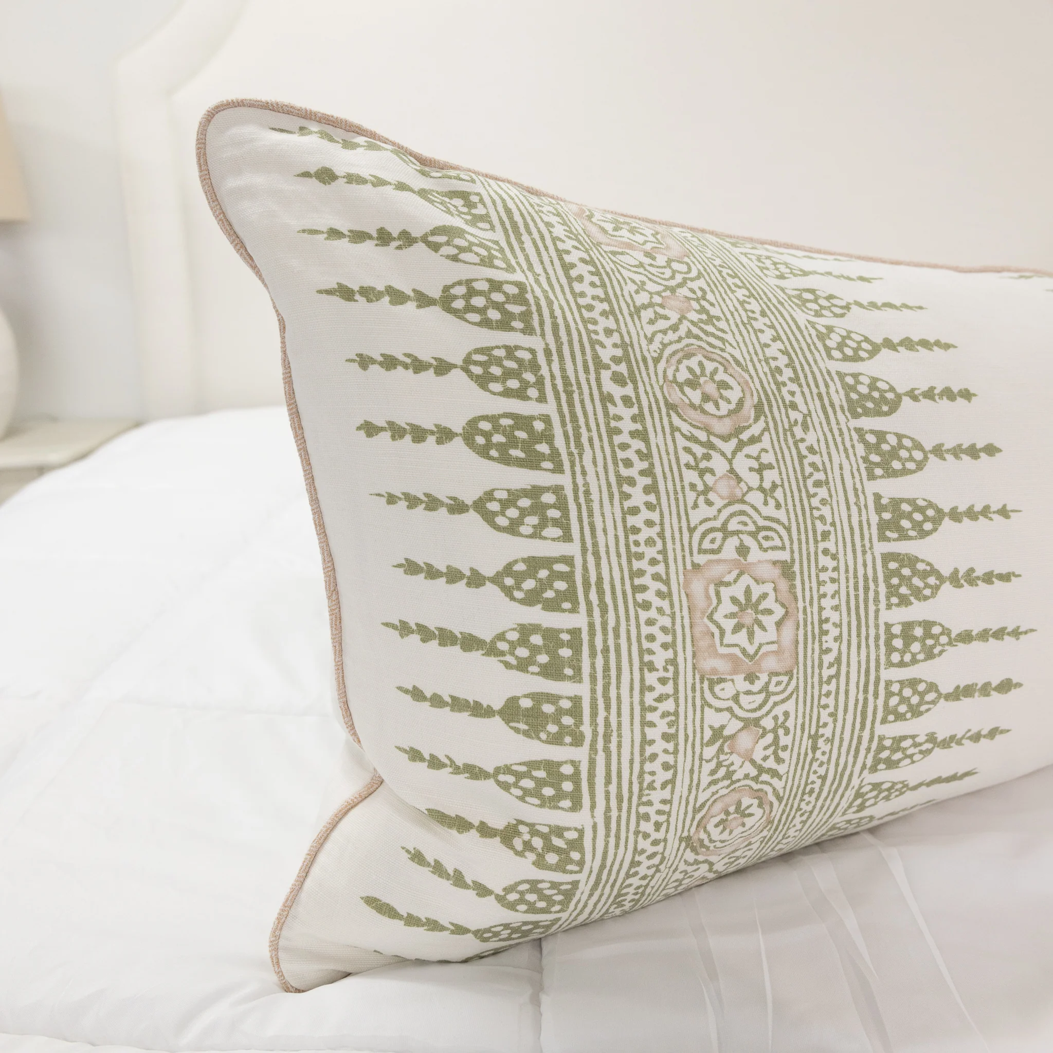 51”x18” Throw Lumbar Pillow  - Custom Upholstered Accent Pillows - Image 5