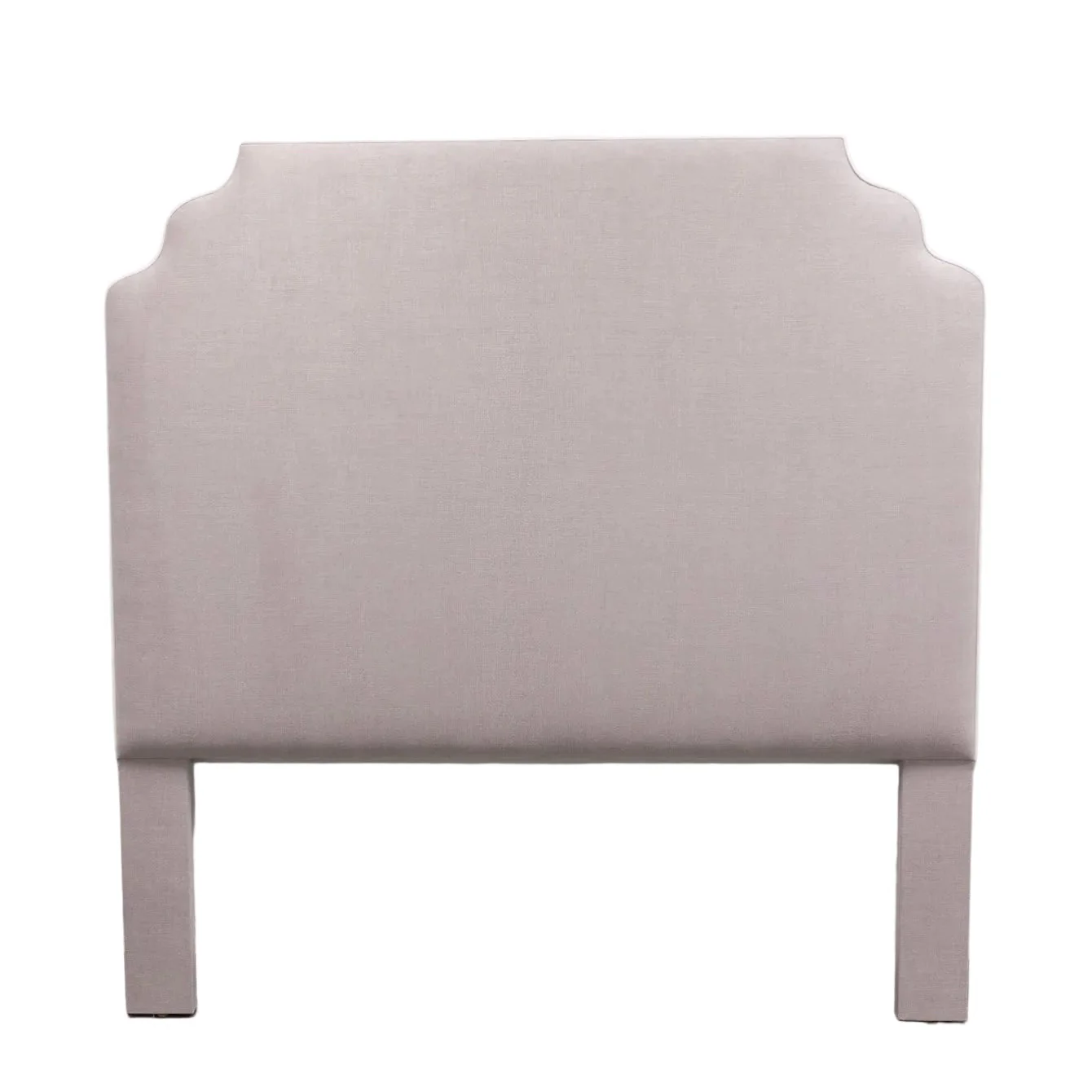 65”H Queen Headboard Only - Lilac Woven - White Trim