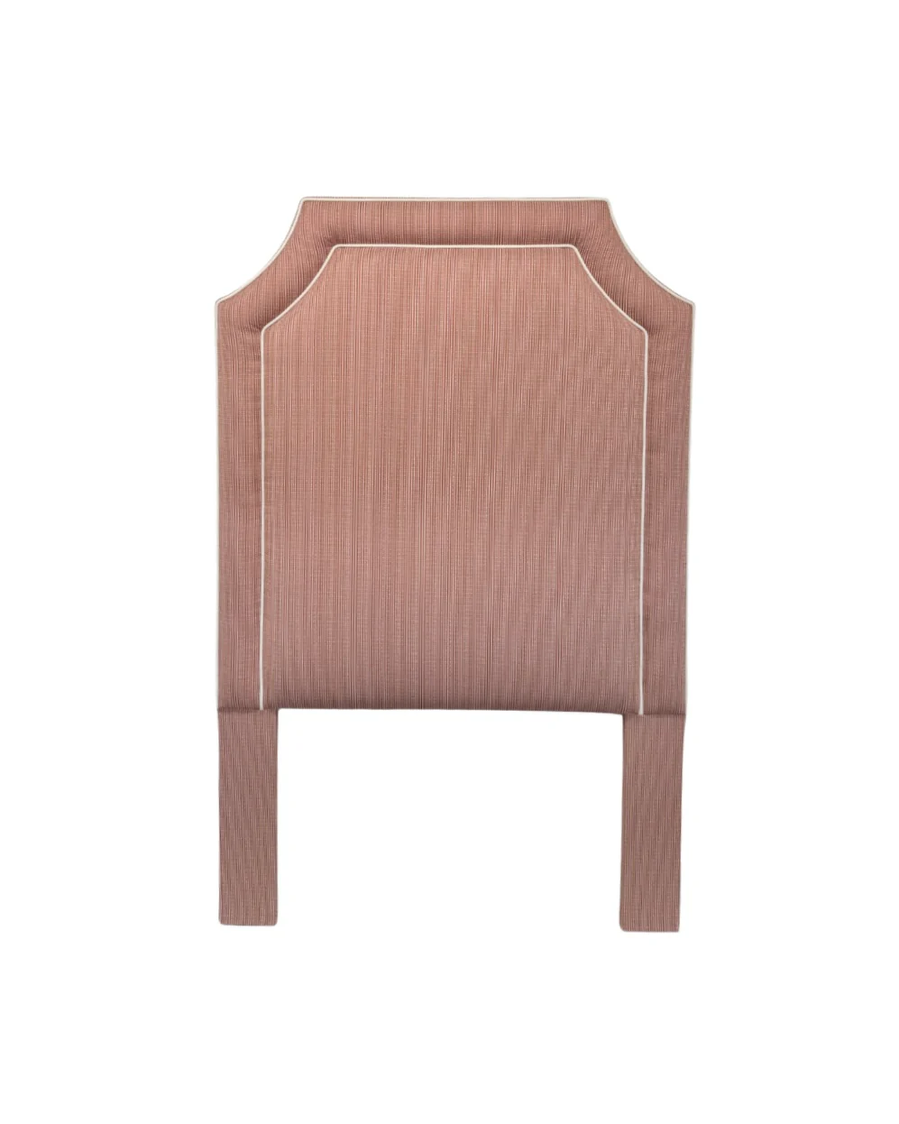 65”H Twin Headboard in Performance Fabric - White Trim