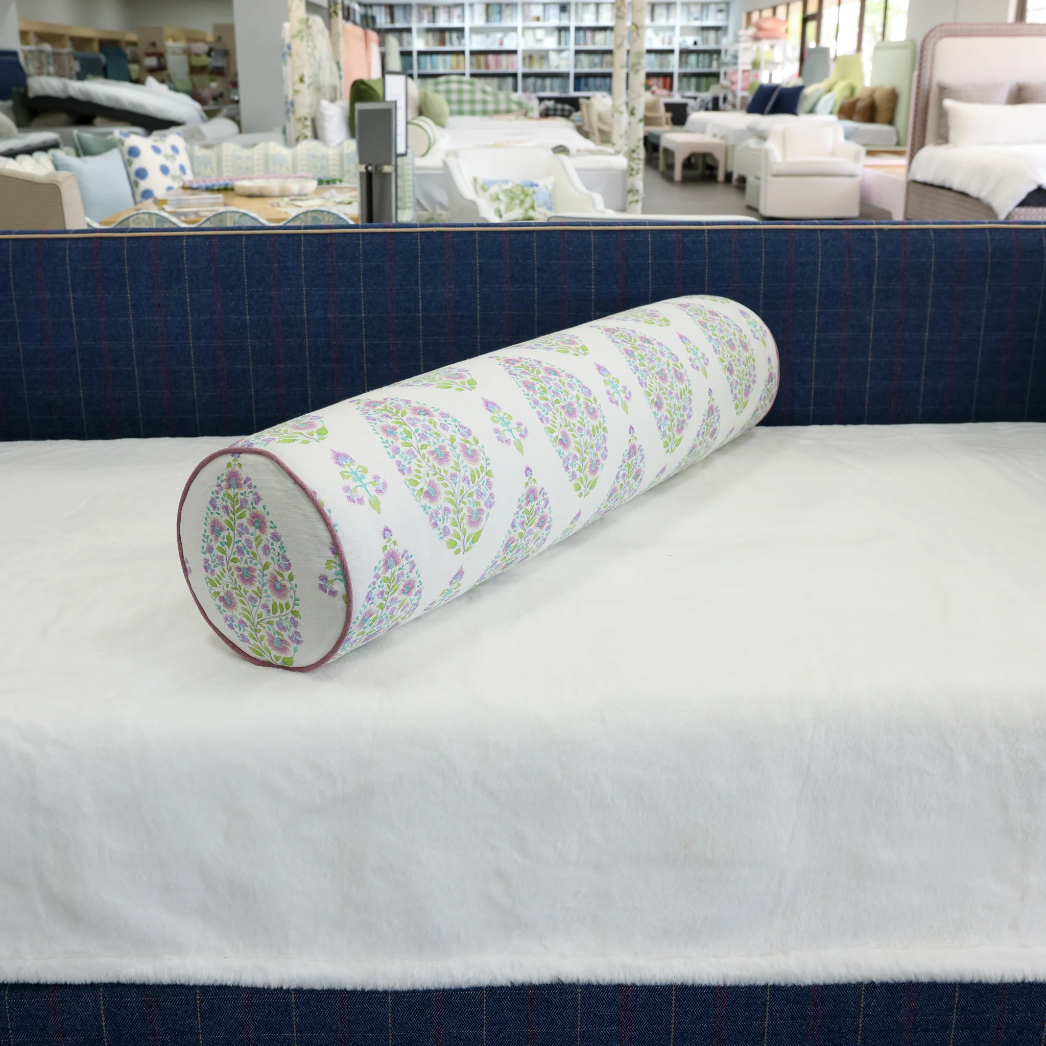 Handcrafted Bolster Pillow – Designer Decorative - Foam Insert - Image 6