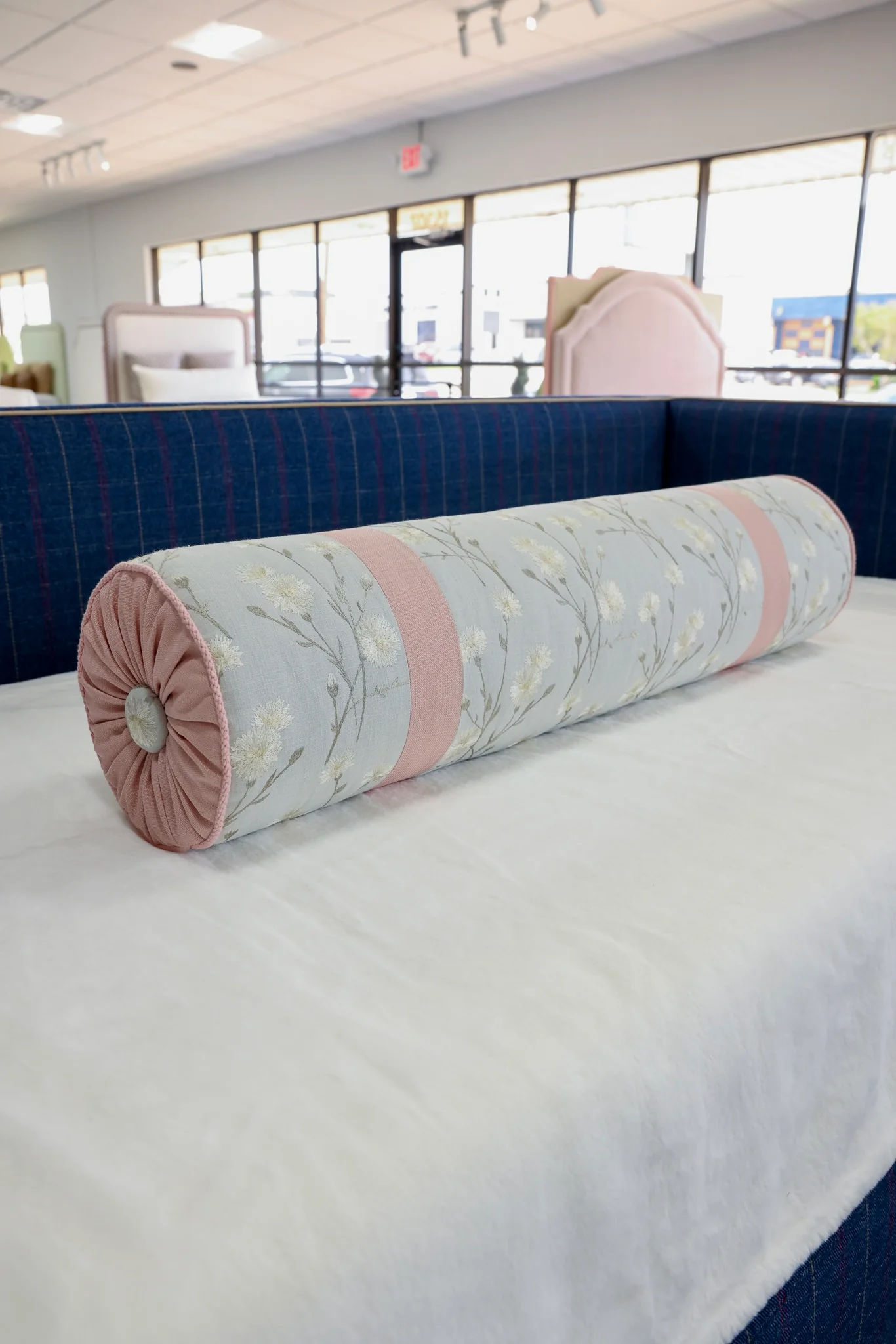 Handcrafted Bolster Pillow – Designer Decorative - Foam Insert - Image 5