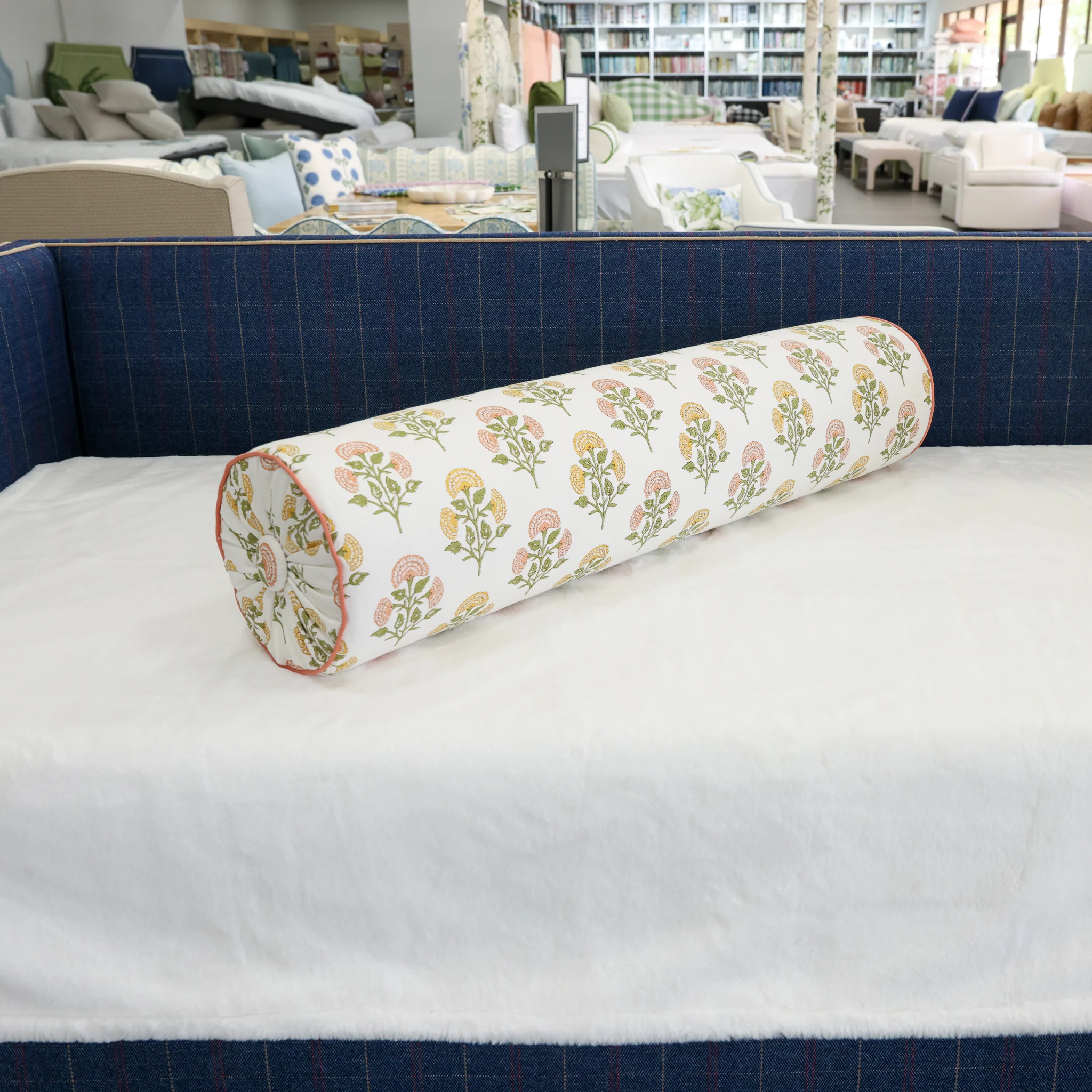 Handcrafted Bolster Pillow – Designer Decorative - Foam Insert - Image 4