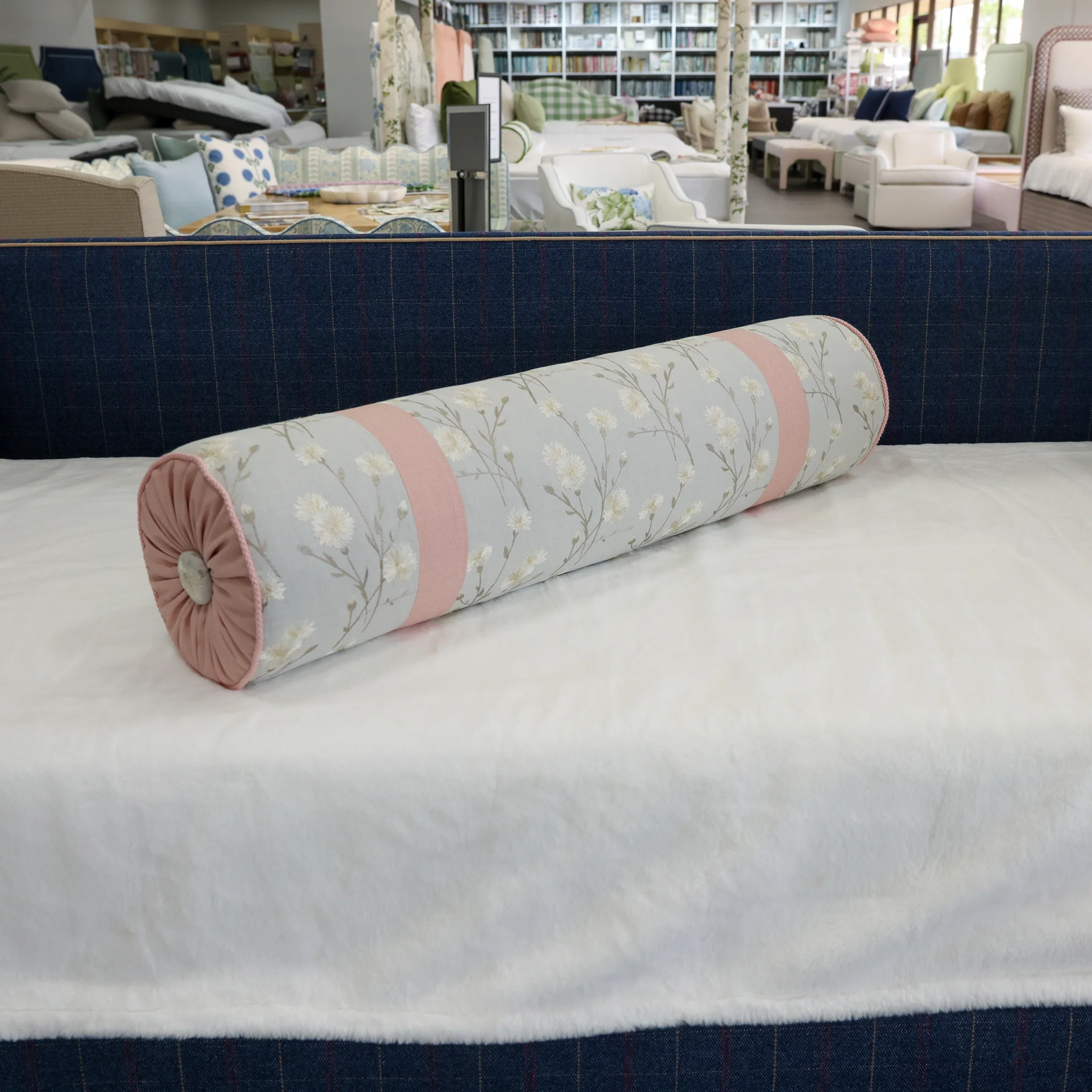Handcrafted Bolster Pillow – Designer Decorative - Foam Insert - Image 6