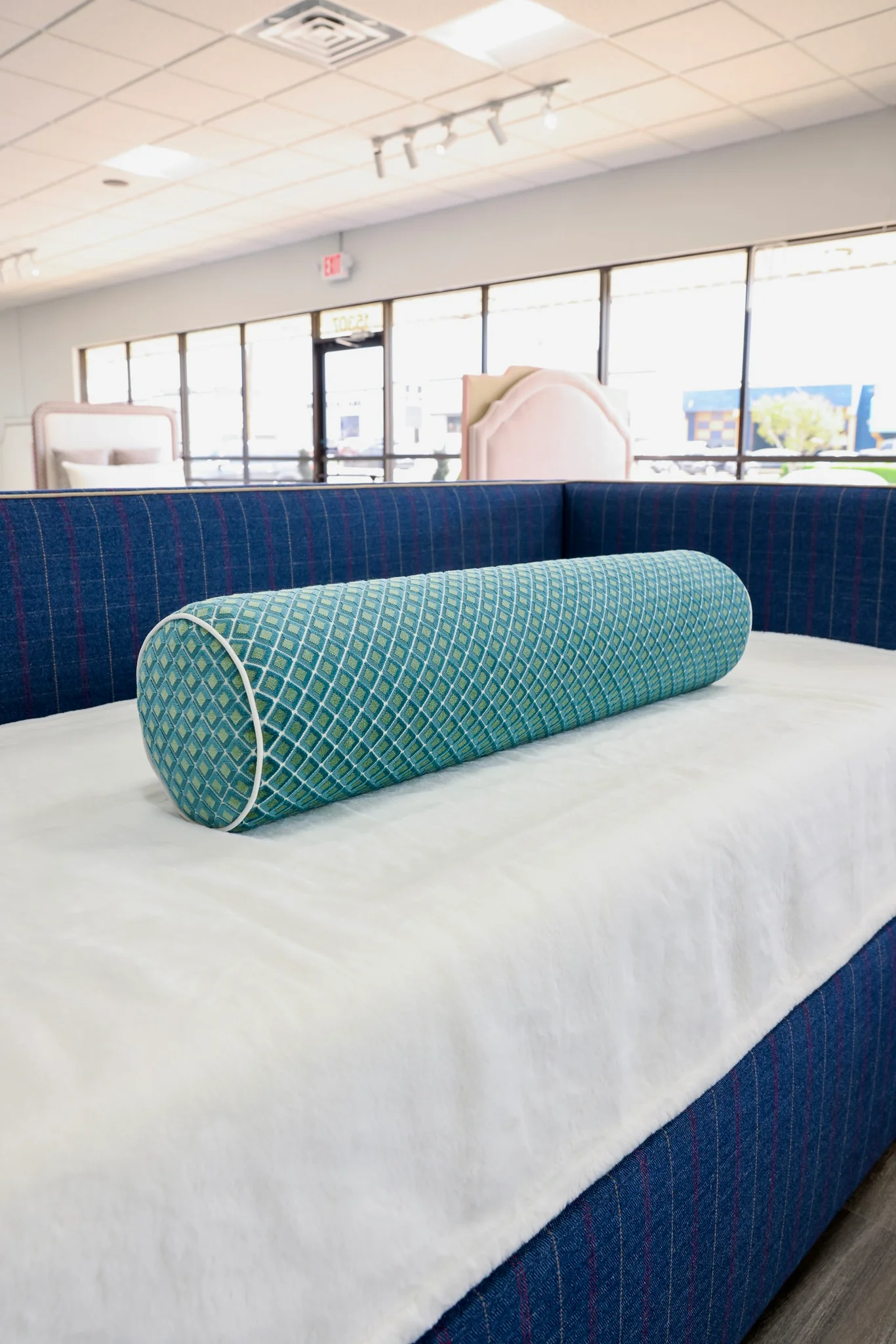 Handcrafted Bolster Pillow – Designer Decorative - Foam Insert - Image 3