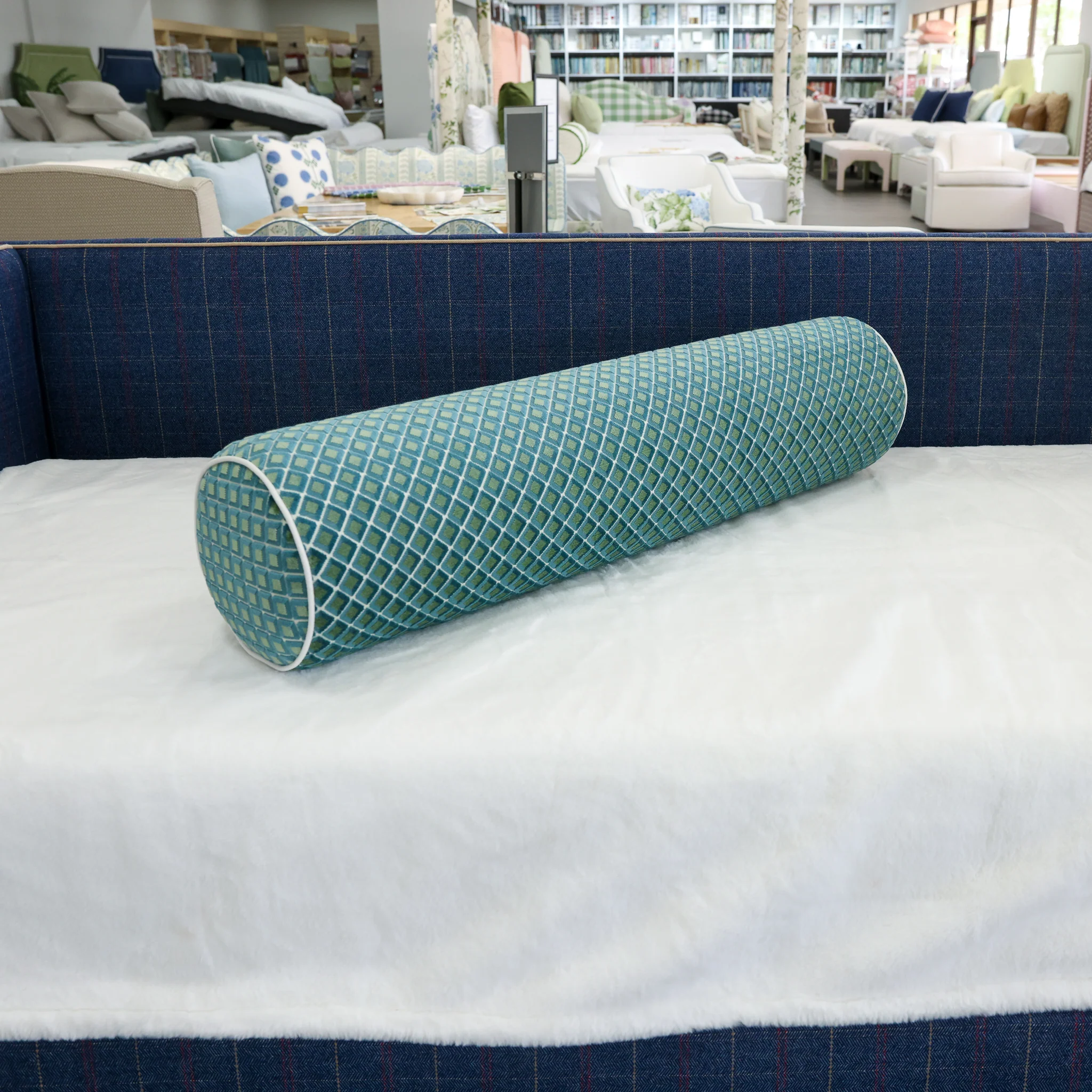 Handcrafted Bolster Pillow – Designer Decorative - Foam Insert - Image 5