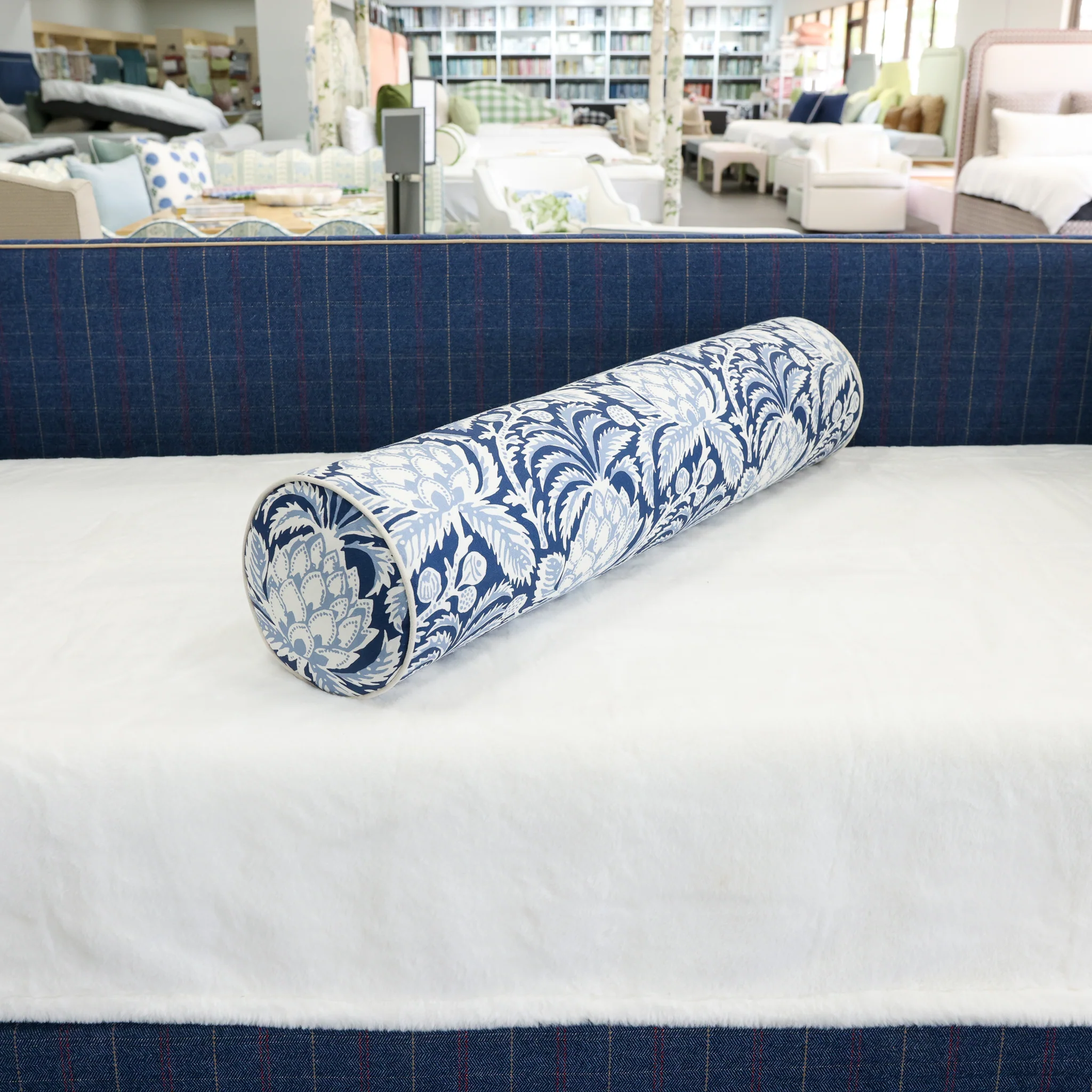 Handcrafted Bolster Pillow – Designer Decorative - Foam Insert - Image 4