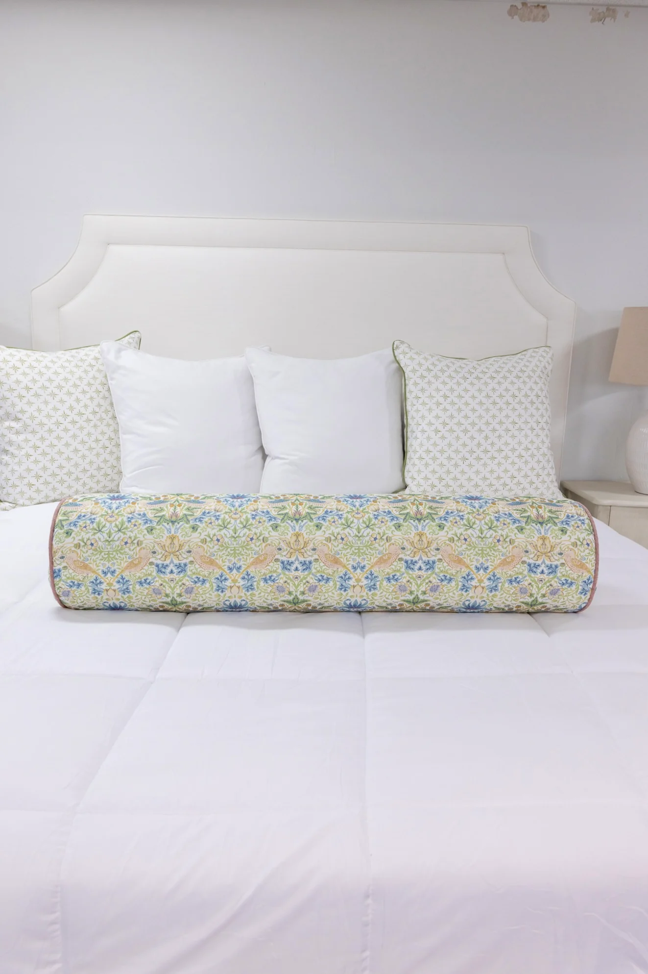 Handcrafted Bolster Pillow – Lee Jofa Fabric Designer Decorative - Foam Insert - Image 6