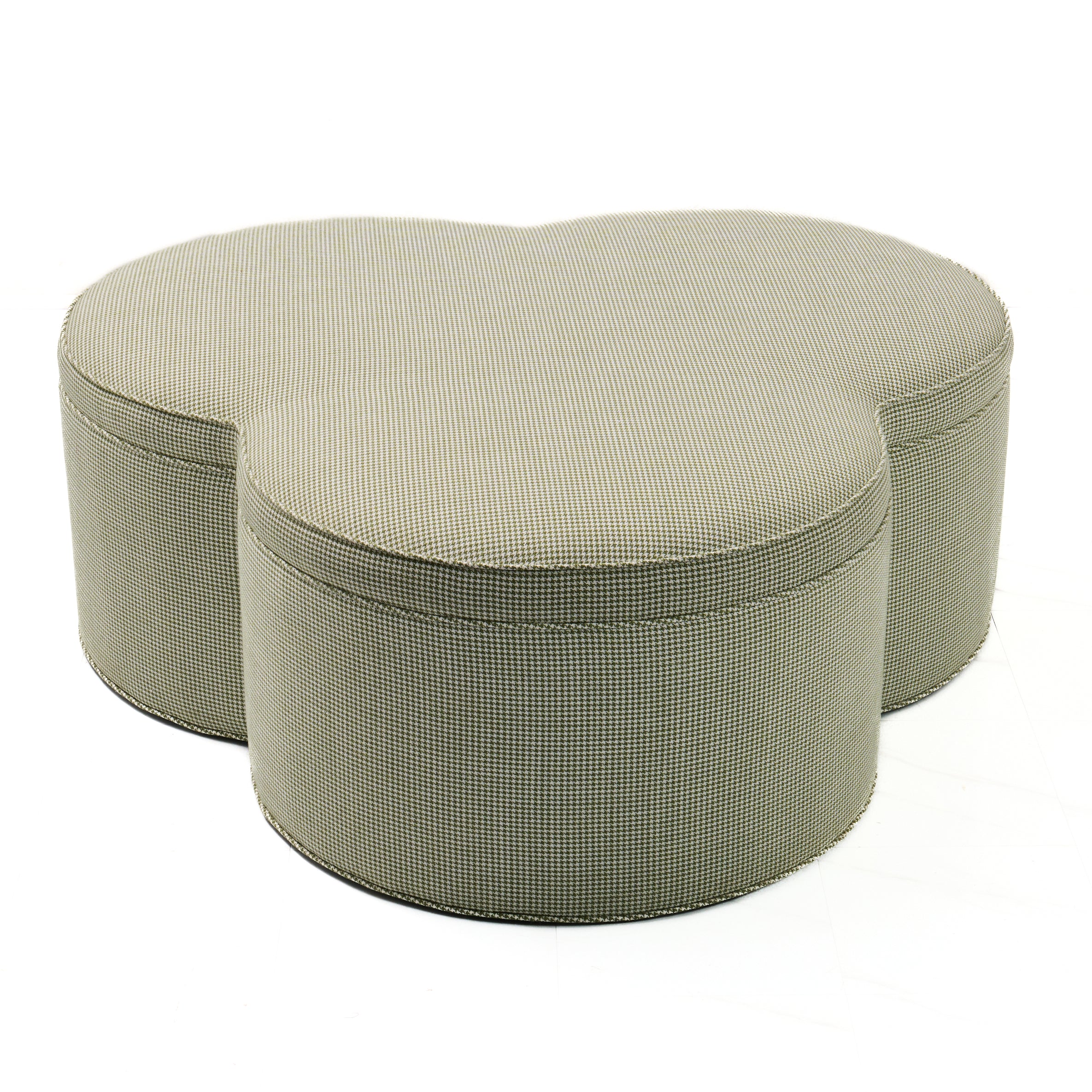 Handcrafted Clover Ottoman