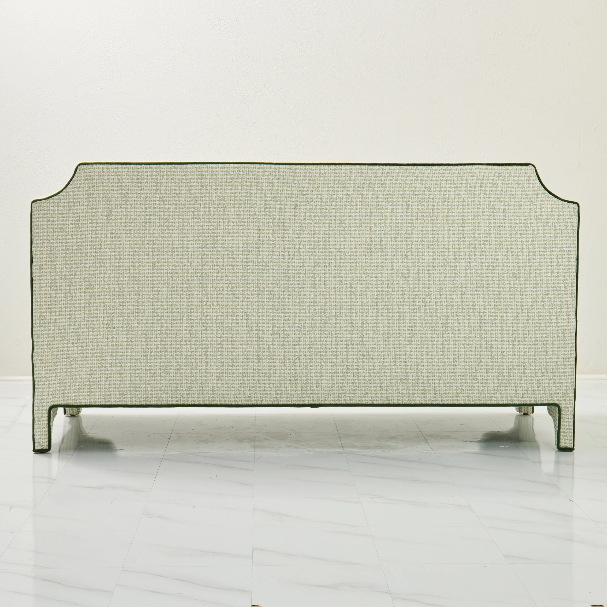 Addison Banquette – Performance Thibaut Fabric - Green Trim - Image 8